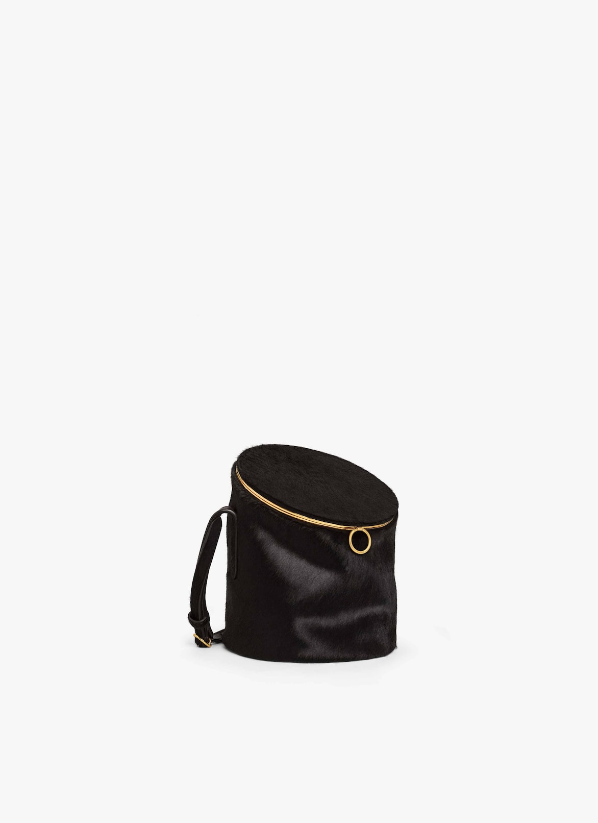 LA CANETTE SMALL BAG IN HAIRCALF ALAÏA CHOCOLATE LA CANETTE SMALL BAG IN HAIRCALF